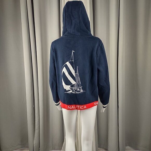 Nautica Women's 35th Anniversary Collection Cotton Blend Pullover Hoodie Size M - Picture 3 of 12
